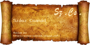 Szász Csanád névjegykártya